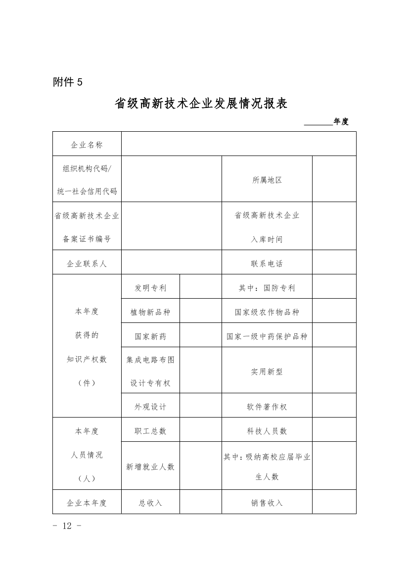 福建省级高新技术企业